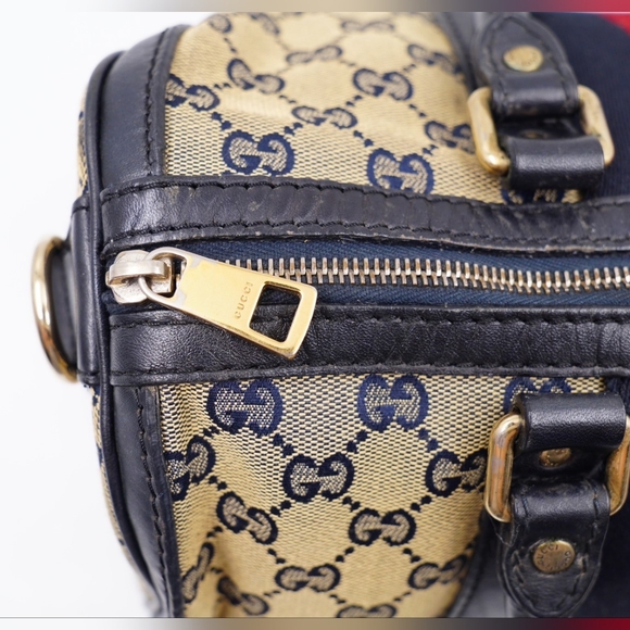❌️❌️SOLD ❌️❌️AJ43❤️ GUCCI GG Monogram Vintage Web Boston - Picture 3 of 16